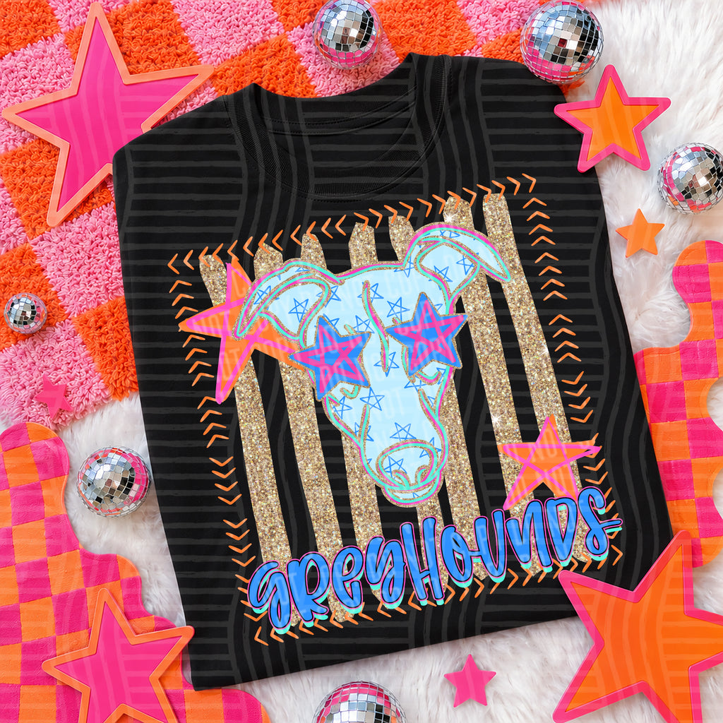 Neon Stars Mascot Spirit T-Shirt