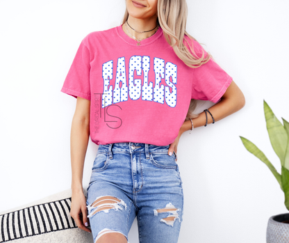 Eagles Blue Polka Dot Spirit T-Shirt