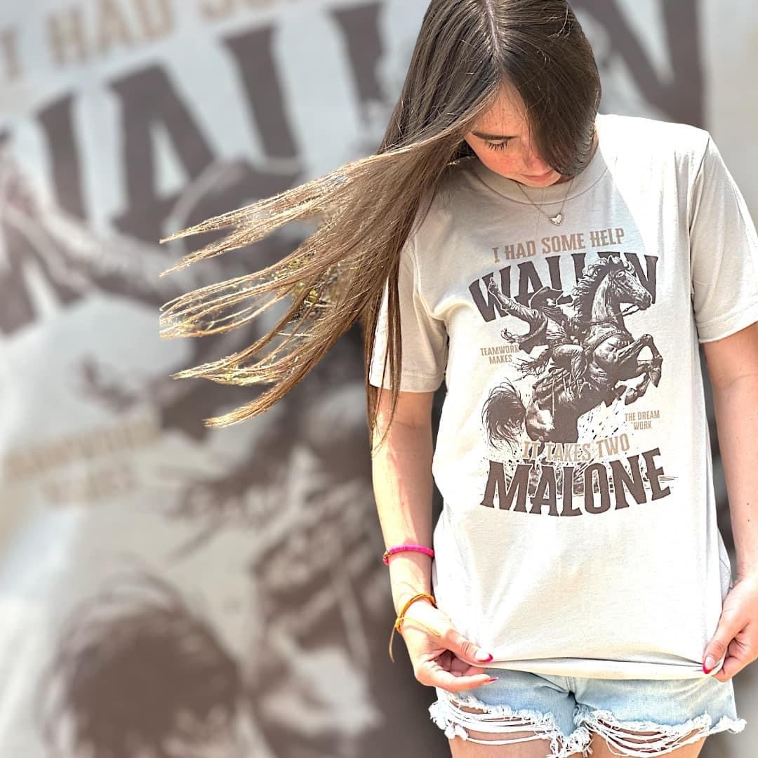 Had Some Help Wallen/Malone Horse T-Shirt