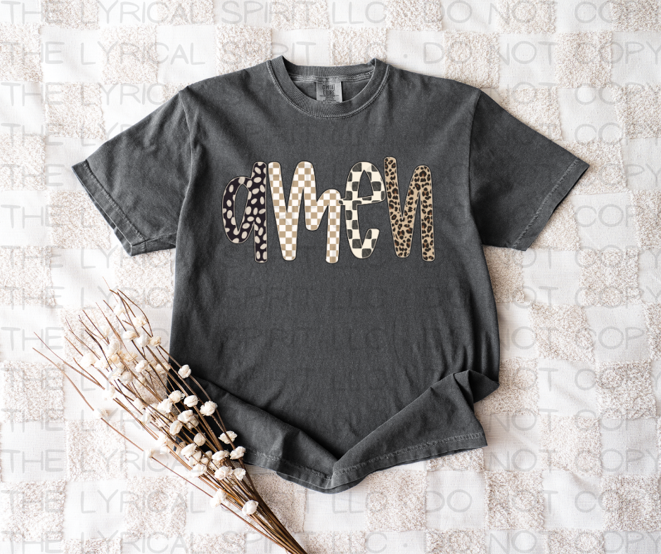 Amen Neutral Patterns T-Shirt