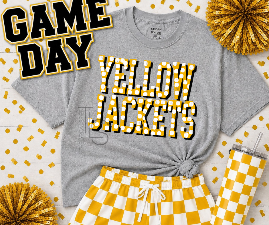 Yellow Jackets Marquee Lights T-Shirt