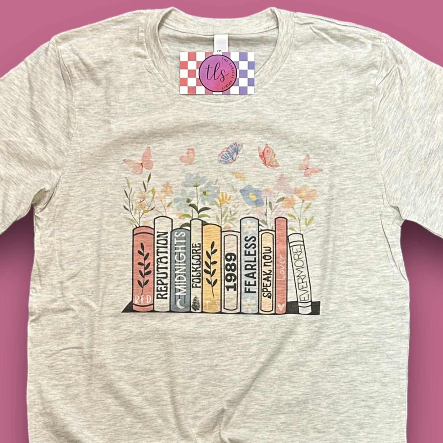 Floral Books T-Shirt