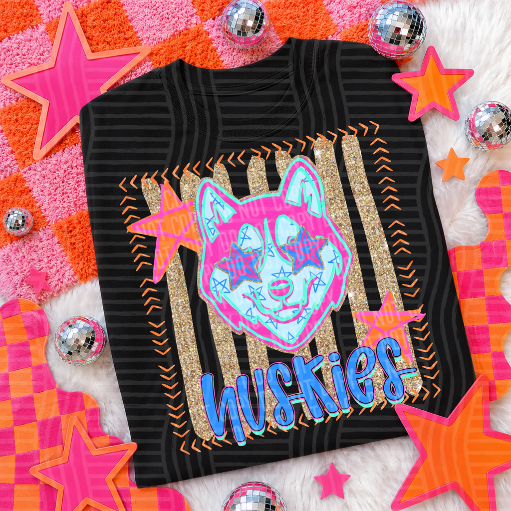 Neon Stars Mascot Spirit T-Shirt