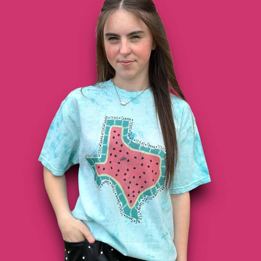 Watermelon Texas Marble T-Shirt