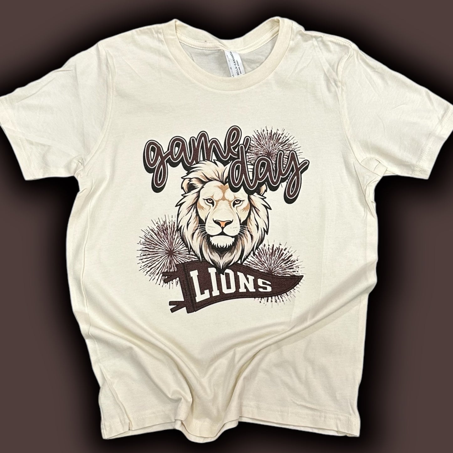 Game Day Lions Maroon Spirit Wear T-Shirt