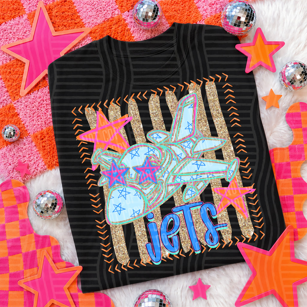 Neon Stars Mascot Spirit T-Shirt
