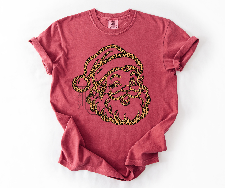 Santa Leopard T-Shirt