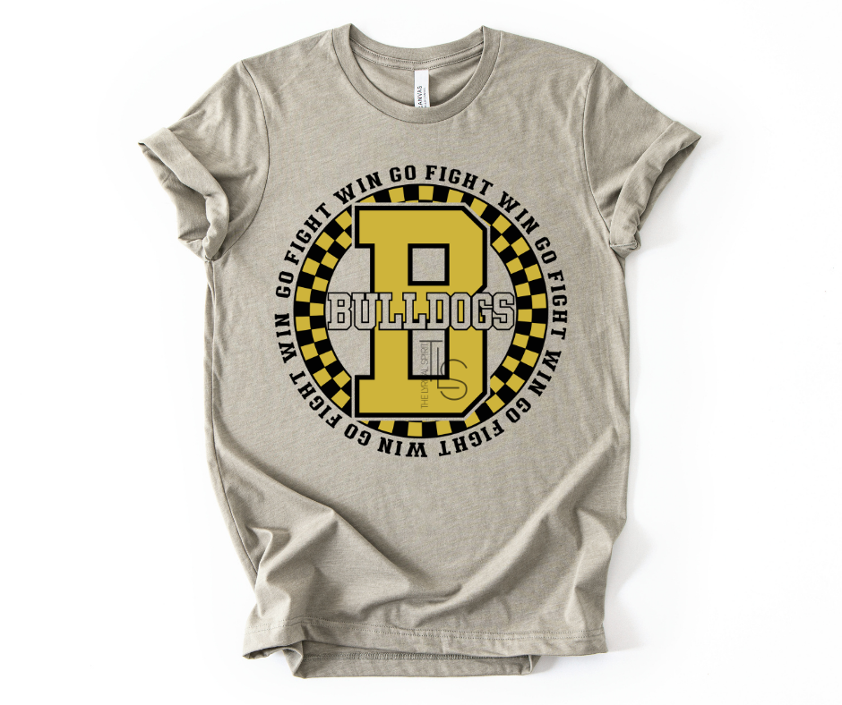Go Fight Win Bulldogs Circle Exclusive T-Shirt