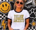 Yellow Jackets Marquee Lights Ringer T-Shirt