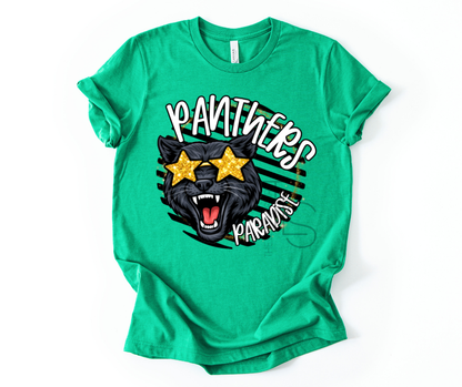 Paradise Panthers Mascot Circle Custom Exclusive T-Shirt