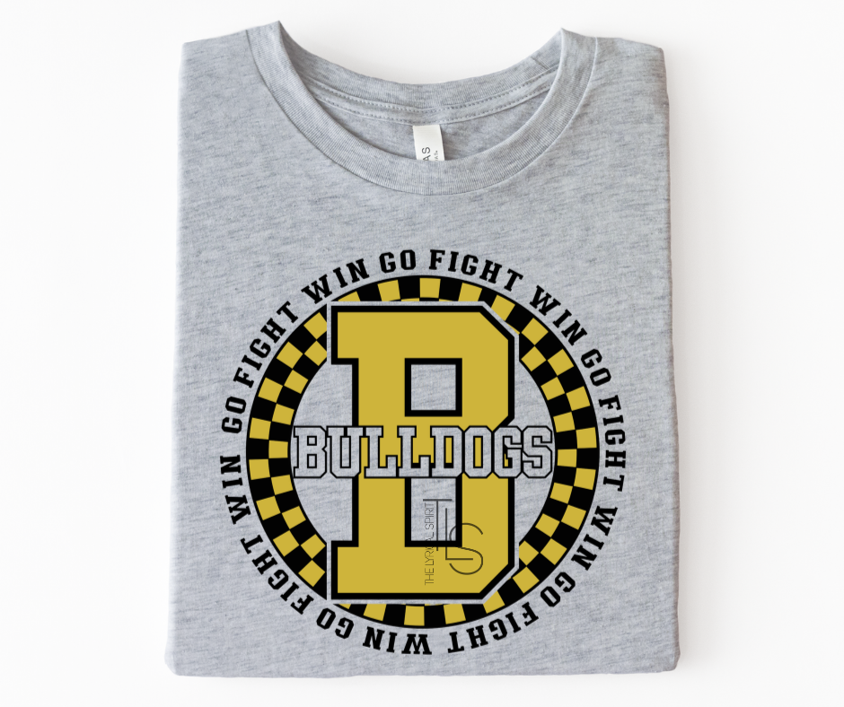 Go Fight Win Bulldogs Circle Exclusive T-Shirt