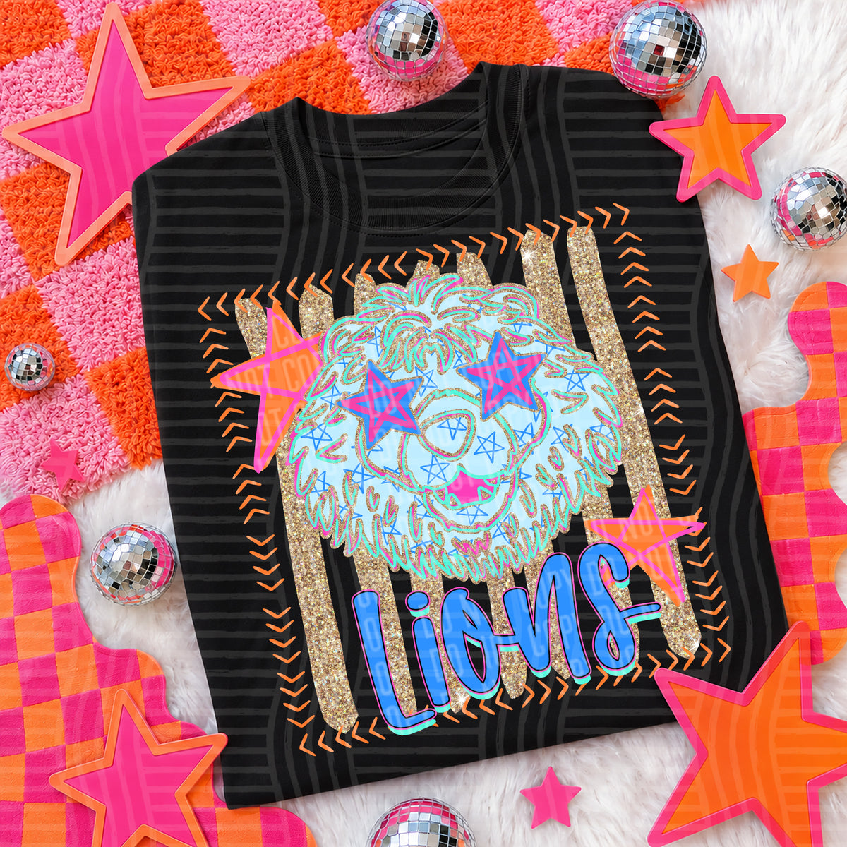 Neon Stars Mascot Spirit T-Shirt