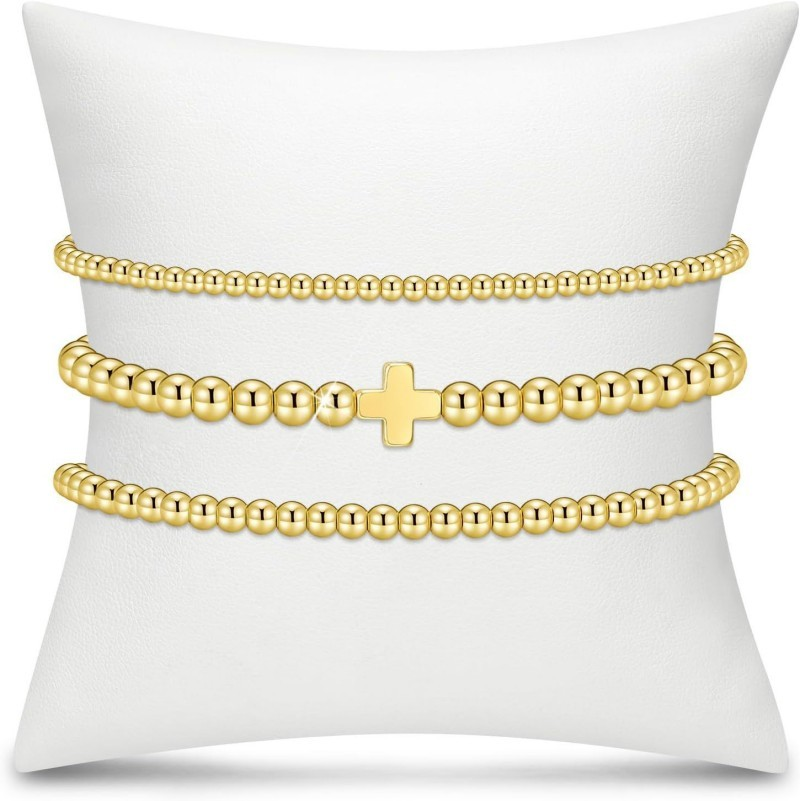 Cross Multilayer Ball Chain Bracelet