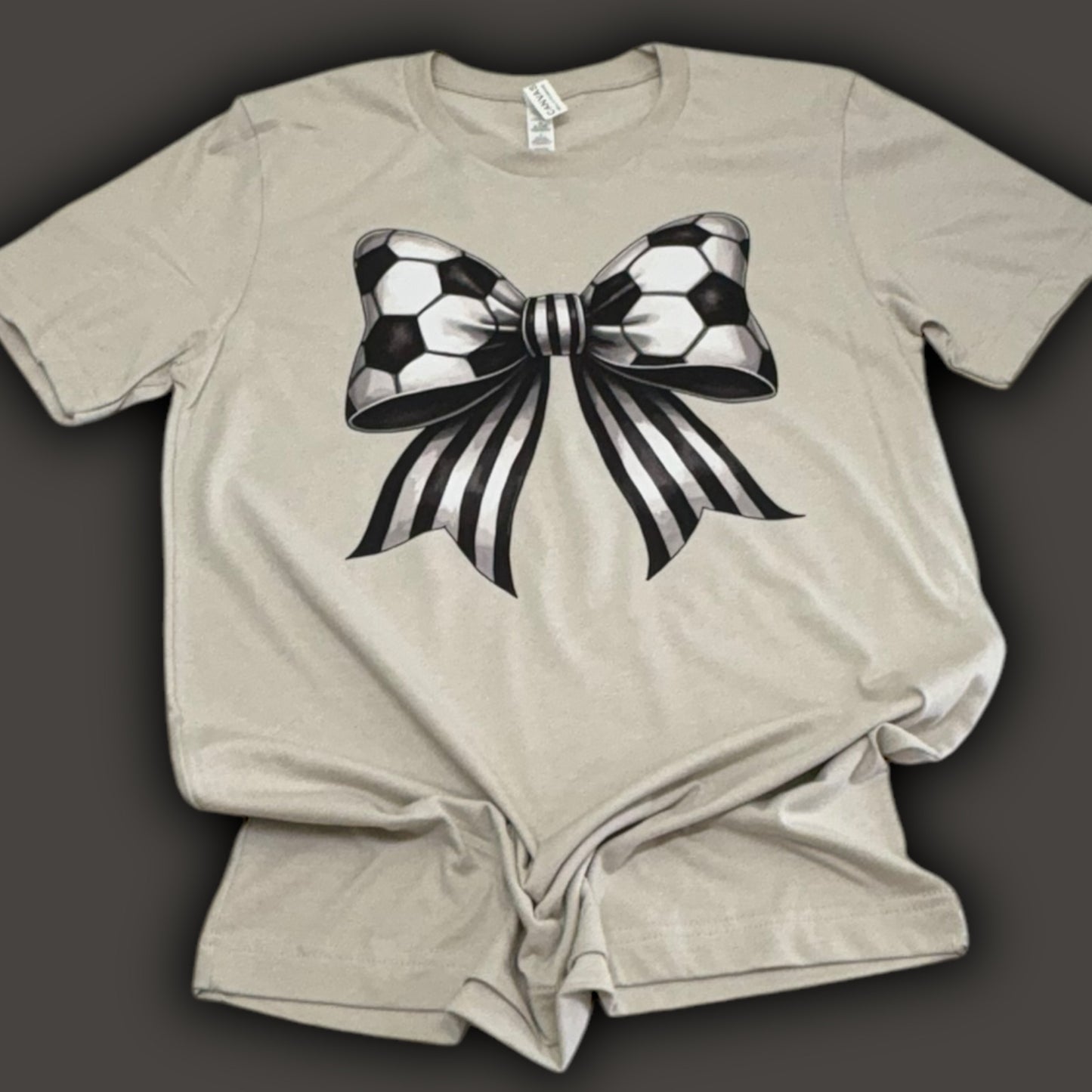 Soccer Ball Bow T-Shirt