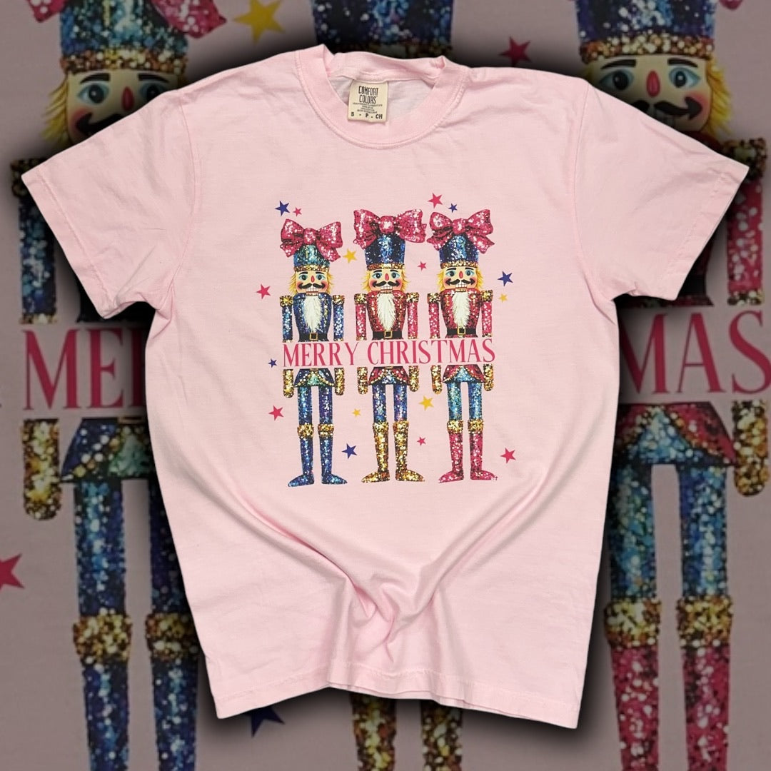 Glitter Nutcracker Christmas T-Shirt