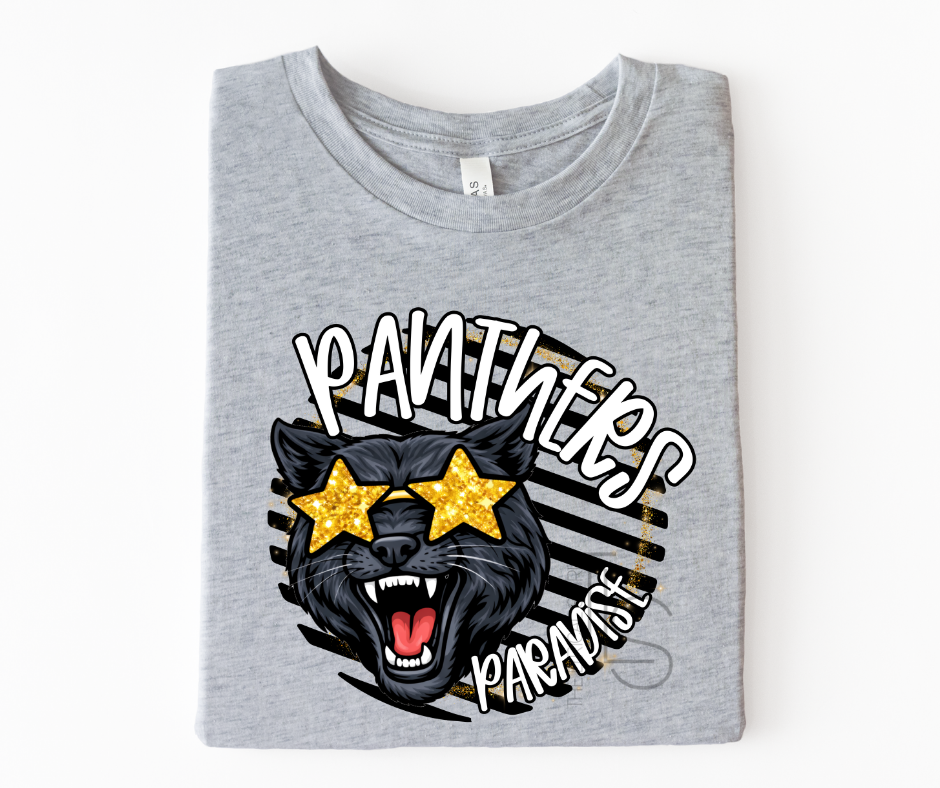 Paradise Panthers Mascot Circle Custom Exclusive T-Shirt