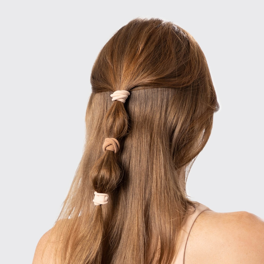 Seamless Elastic Hair Ties - Blush