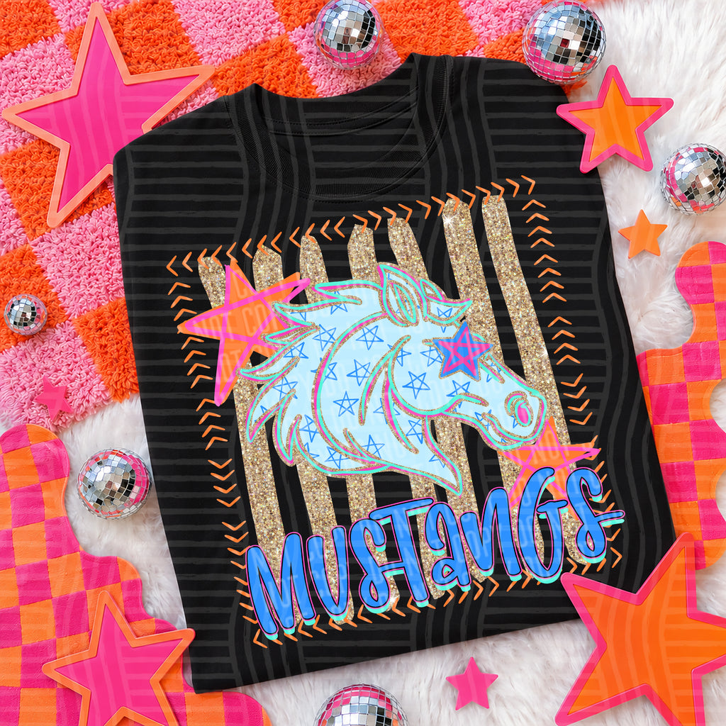 Neon Stars Mascot Spirit T-Shirt