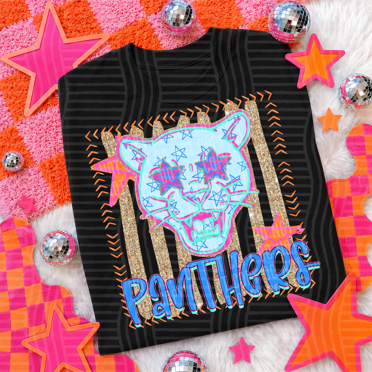 Neon Stars Mascot Spirit T-Shirt