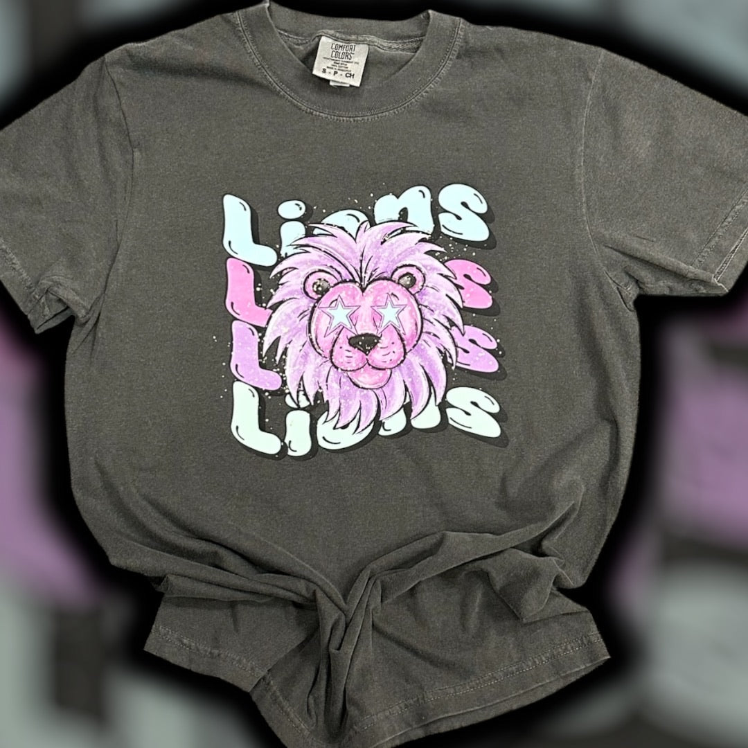 Lions Wavy Comfort Colors T-Shirt