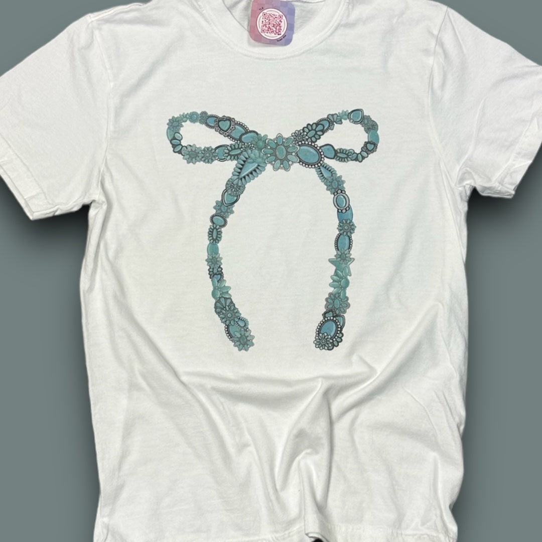 Turquoise Bow T-Shirt