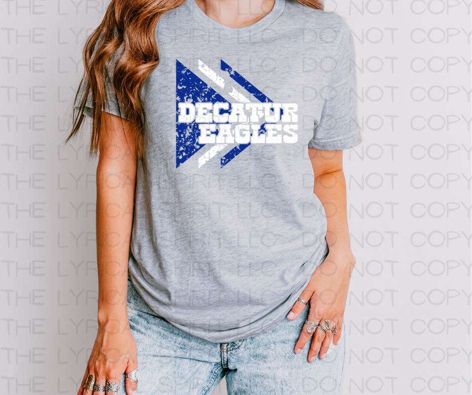 Decatur Eagles Triangles School Spirit Exclusive T-Shirt