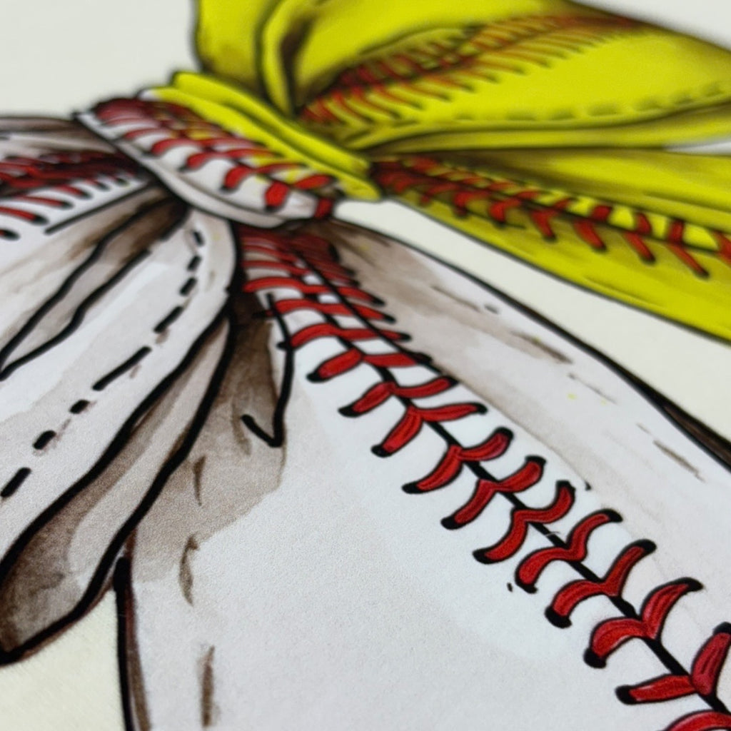 Baseball and Softball Bow T-Shirt
