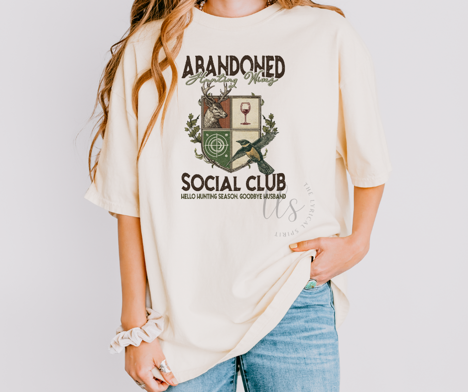 Abandoned Hunting Wives Social Club T-Shirt