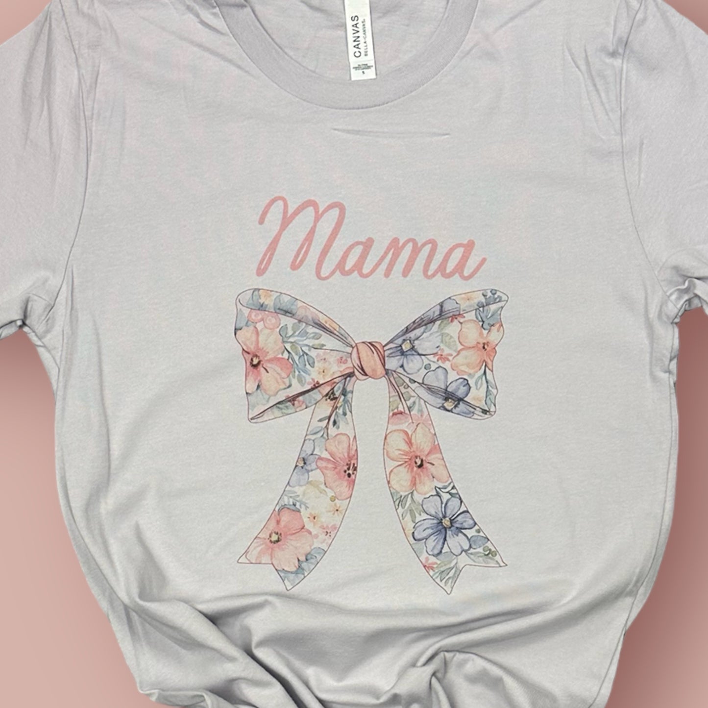 Mama Floral Bow T-Shirt