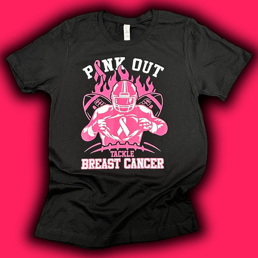 Pink Out Tackle Breast Cancer T-Shirt