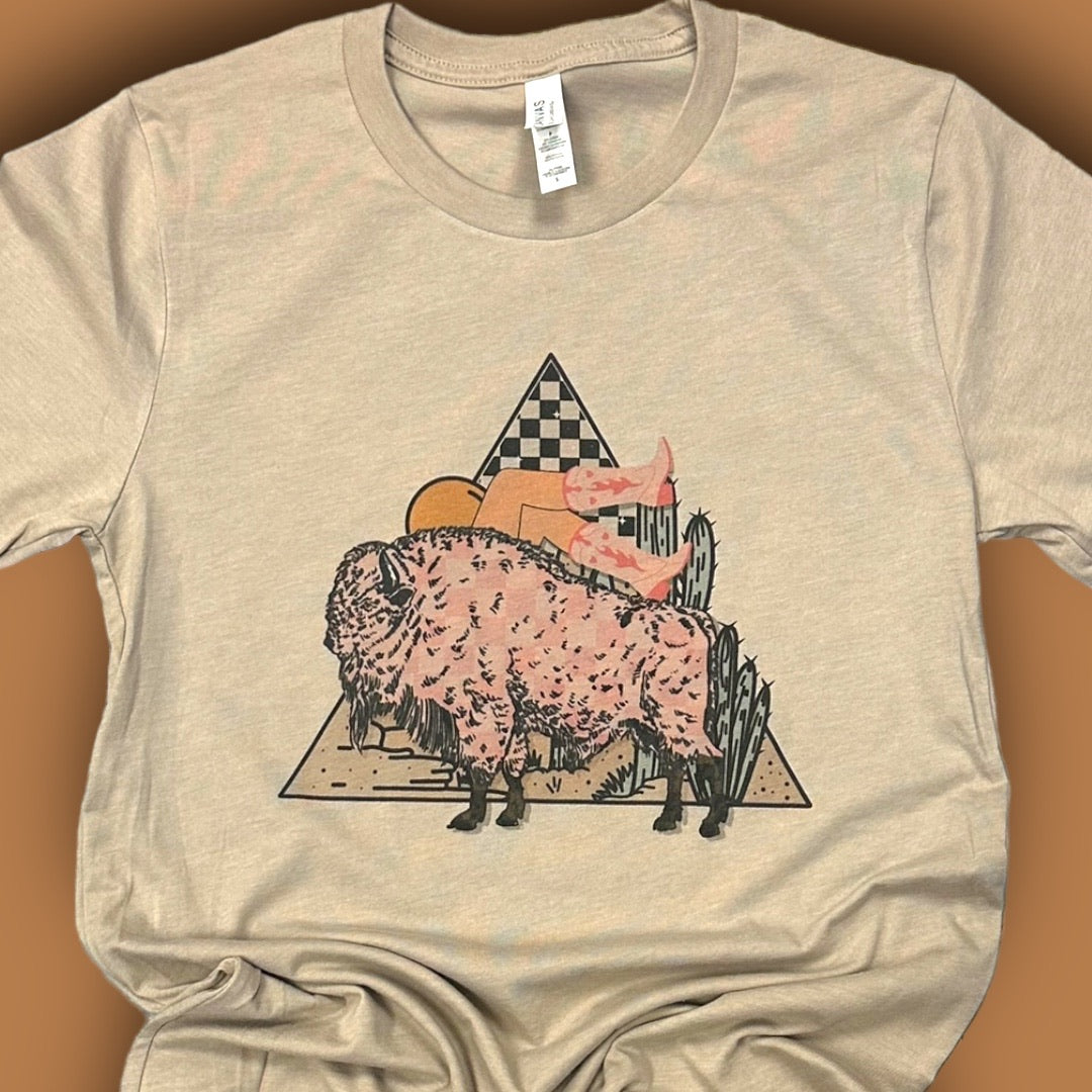 Pink Buffalo Cowgirl Legs T-Shirt