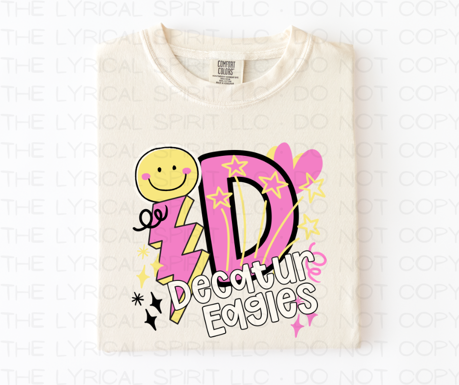 Decatur Eagles Happy Face Custom Exclusive T-Shirt