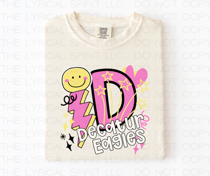 Decatur Eagles Happy Face Custom Exclusive T-Shirt