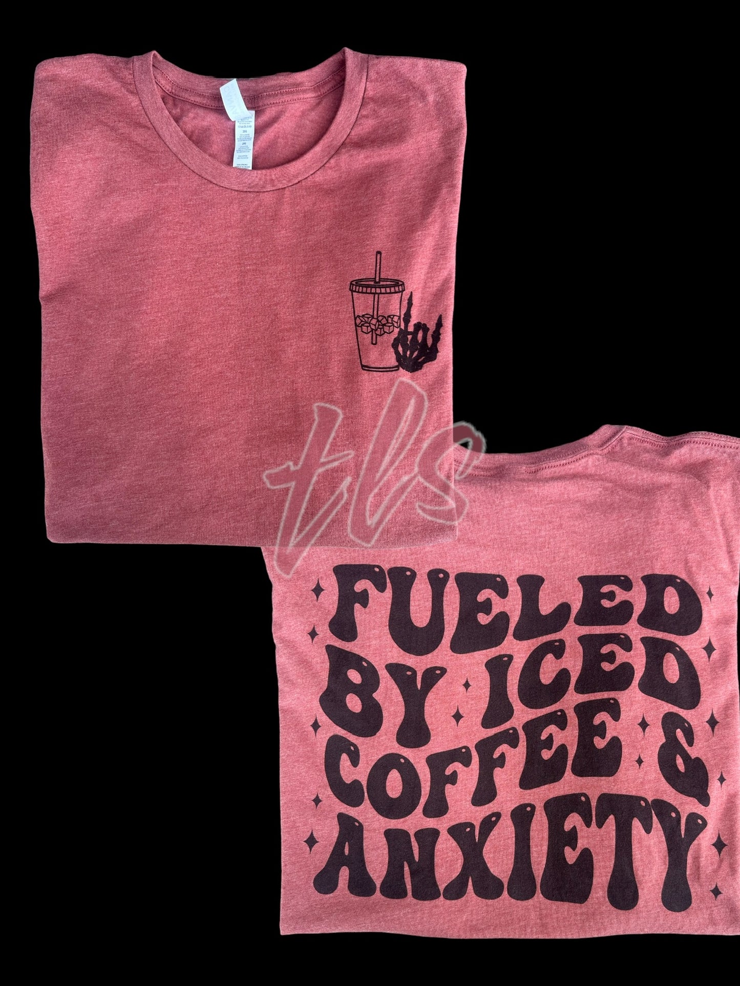 Fueled by Iced Coffee Double Sided T-Shirt