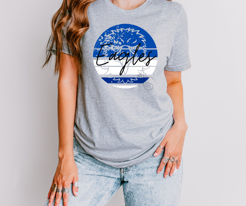 Eagles Blue Circle Custom Exclusive T-Shirt