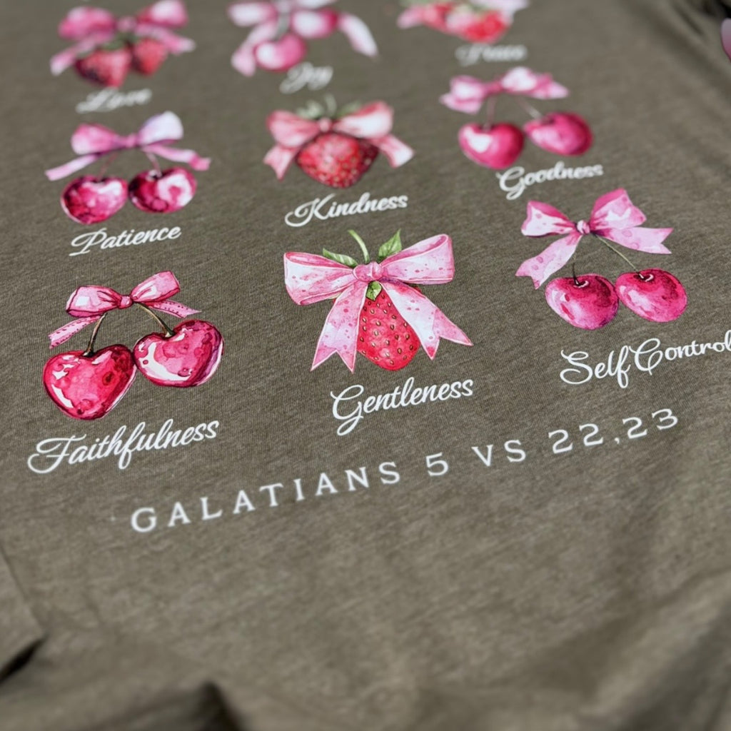 Fruit Of The Spirit Bow Coquette Long Sleeve T-Shirt