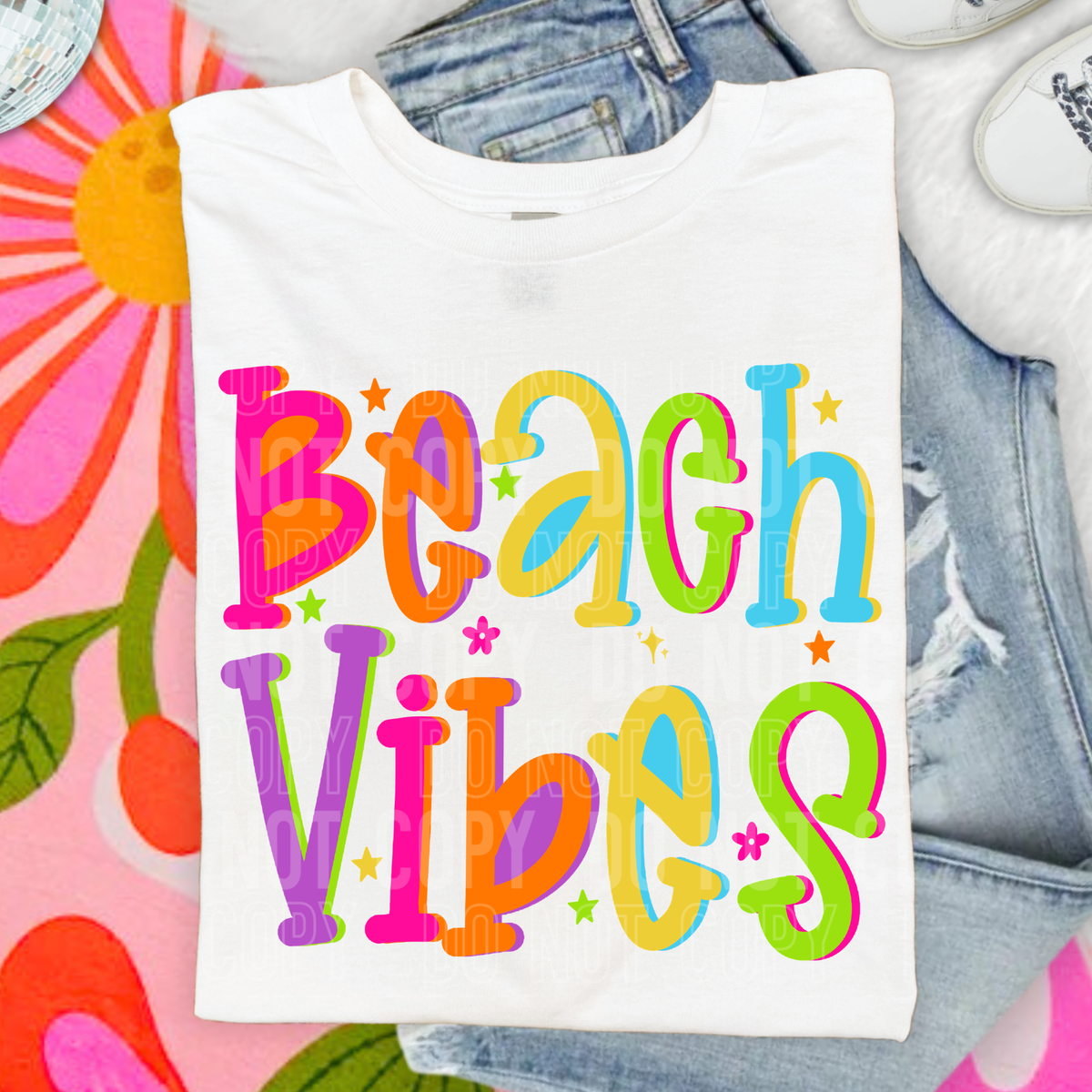 Beach Vibes Neons T-Shirt