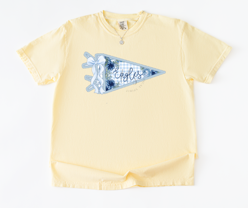Eagles Light Blue Pennant Custom Exclusive T-Shirt