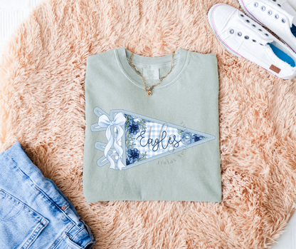 Eagles Light Blue Pennant Custom Exclusive T-Shirt