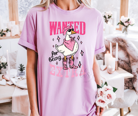 Wanted For Being Extra T-Shirt