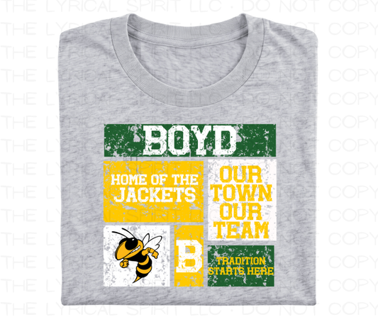 Boyd Jackets Block School Spirit T-Shirt