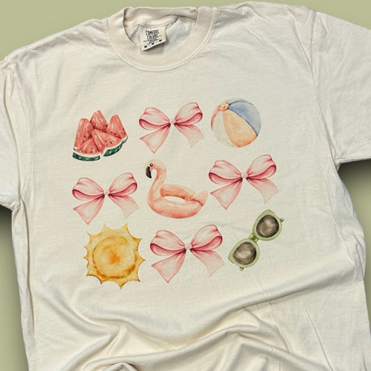 Summer Fun Bow Coquette T-Shirt