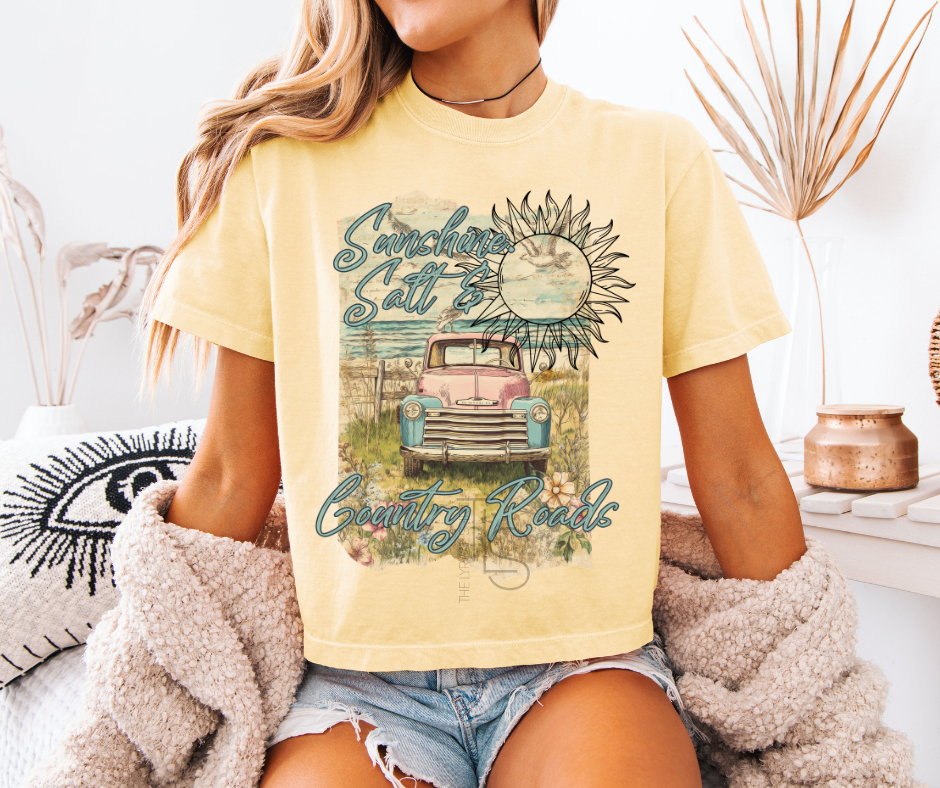 Sunshine Salt & Country Roads Custom Exclusive Boxy T-Shirt