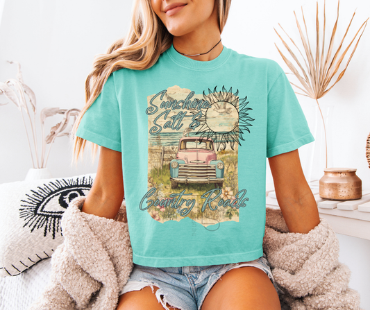 Sunshine Salt & Country Roads Custom Exclusive Boxy T-Shirt