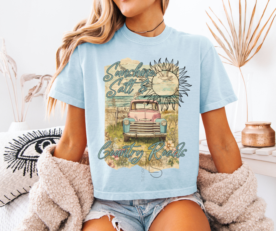 Sunshine Salt & Country Roads Custom Exclusive Boxy T-Shirt