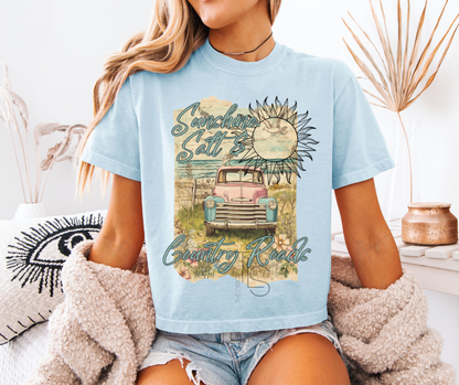Sunshine Salt & Country Roads Custom Exclusive Boxy T-Shirt