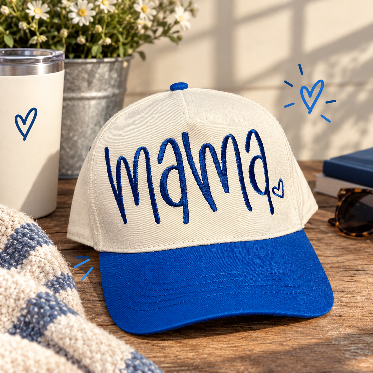 Handwritten Mama - Structured Embroidered Hat