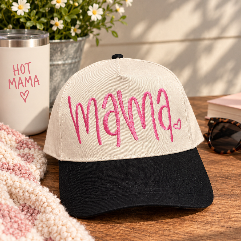 Handwritten Mama - Structured Embroidered Hat