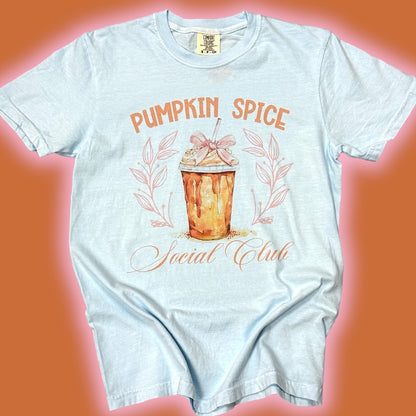 Pumpkin Spice Social Club Comfort Colors T-Shirt