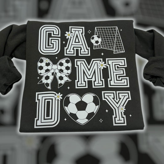 Soccer Game Day Charcoal Sweatshirt